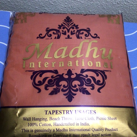 Bed Set 3 piece queen size duvet with pillowcases rust orange color 100% cotton - Picture 8 of 11